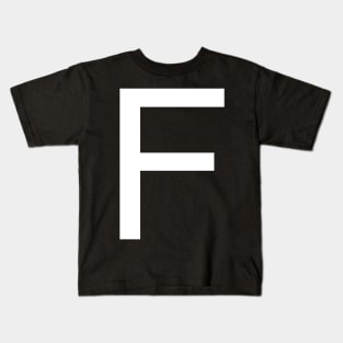 Helvetica F in white Kids T-Shirt